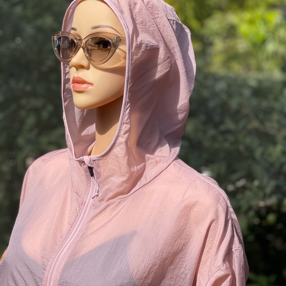 NEW BALANCE NYC MARATHON PACKABLE JACKET LARGE WJ03237M PINK - Picture 2 of 8